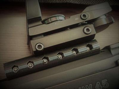 HW45 weihrauch beeman p1 rail 13.90 to 11mm