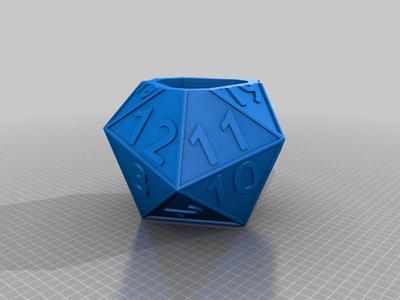 D20 Planter - bigger opening 