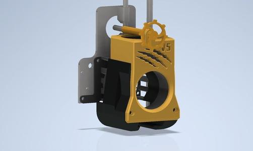 FanDuct Rauptier V5.2 für Ender3 V2 mit Microswiss Direct Drive