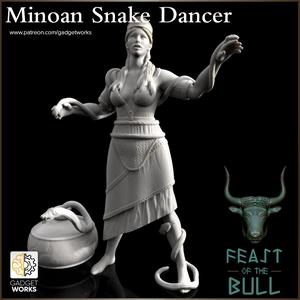 Minoan Palace Performers - 5 figure set including Bull