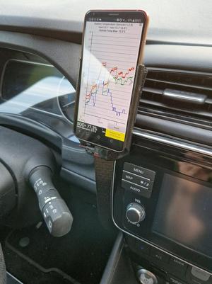 Nissan Leaf ZE1 Robust Dashboard Smartphone Mount