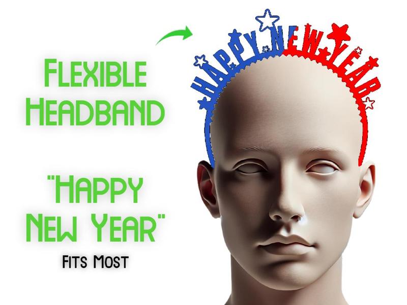 New Years Headband | "Happy New Year"