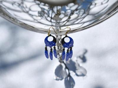 Flower catcher earrings