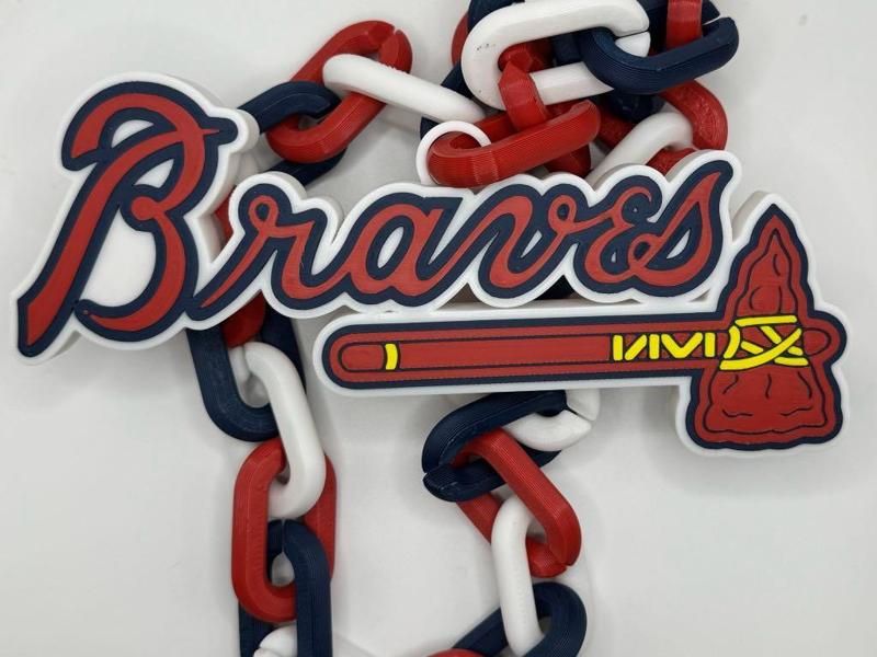 Atlanta Braves Sports Logo Chain