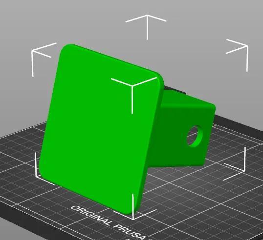 Trailer Hitch Receiver Cover Blank, 100 mm Square, for 2 inch receiver   