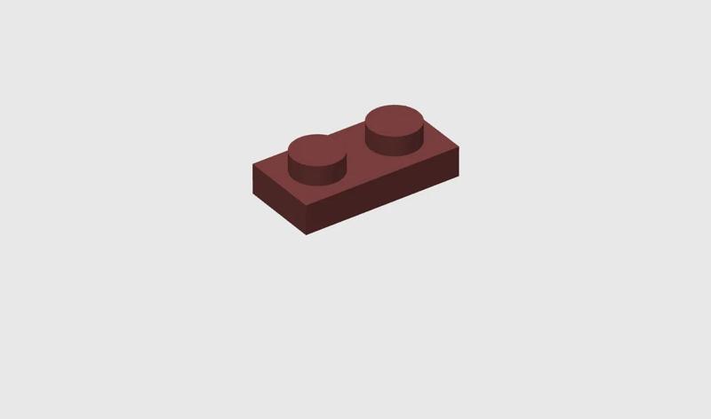 LEGO 1x2 plate - 3023 / 28653   