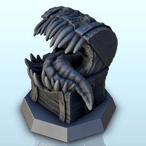 Horrific chest with tongue (+ pre-supported version) (4) - Darkness Chaos Medieval Zombie Fantasy Monster