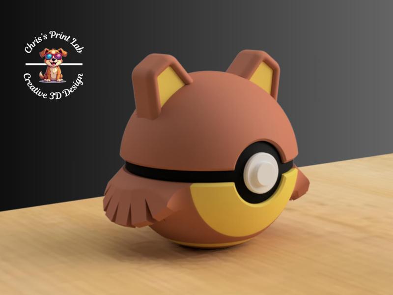#0217 - Ursaring Twist Locking Pokeball