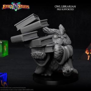 Owlkin Librarian Miniature - Pre-Supported
