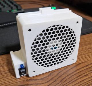 Simple solder fume extractor