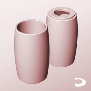 CR68-140-P Pierced Modular Stacking Storage Box Bin Container Planter Lamp Shade | Printable Objects - Infinite Containers | stl file for 3d printing
