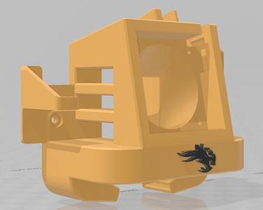 Fan Duct Ender 3 V2 Satsana with BLTouch (Fans 4010 & 5015 ) remixed