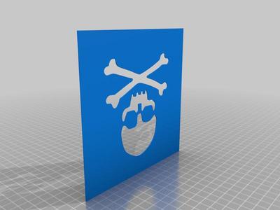 Skull Stencil