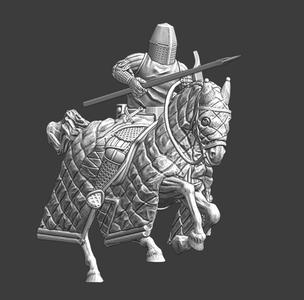 Medieval Danish Vasal knight charging
