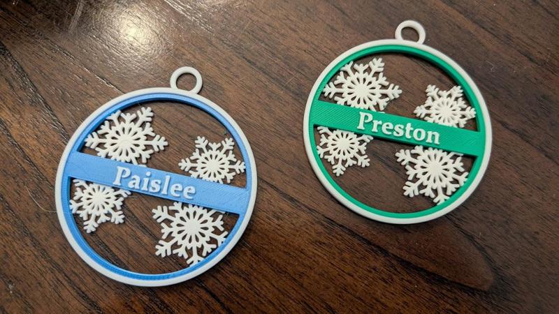 Customizable Name Ornament