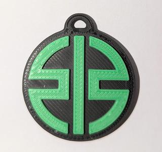 Kawasaki logo keychain