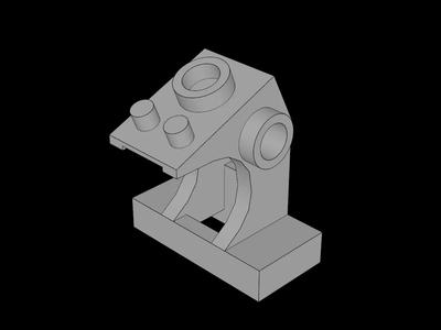 Lego Compatible (2342.dat) Tile  1 x  2 with Console   