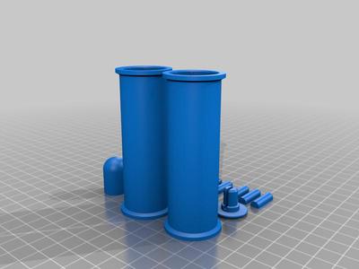 "filament dry box" split base for small printer beds