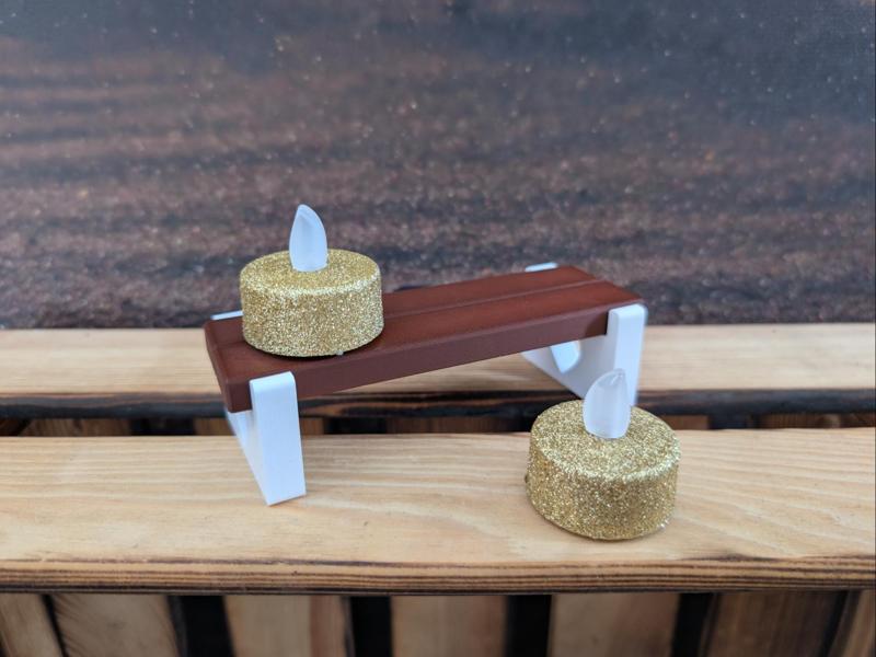 Miniature Picnic Bench / Tealight Holder