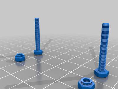 M3 Screws and Lock Nuts for AFG