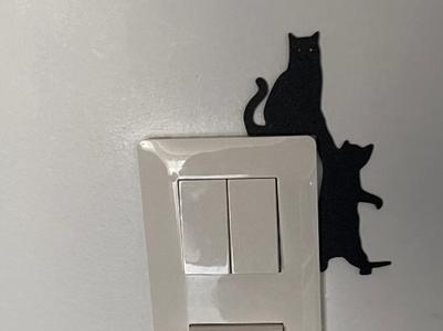 Decor Chat interrupteur