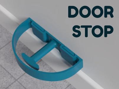 Door stop (wall mounted, removable)   