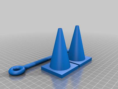 Safety Cones and Barrier