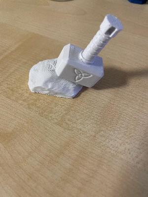 Thor Hammer on Stone   