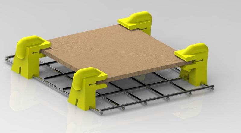 Anti Flashback Laser Cutter mesh Bed Stand Offs