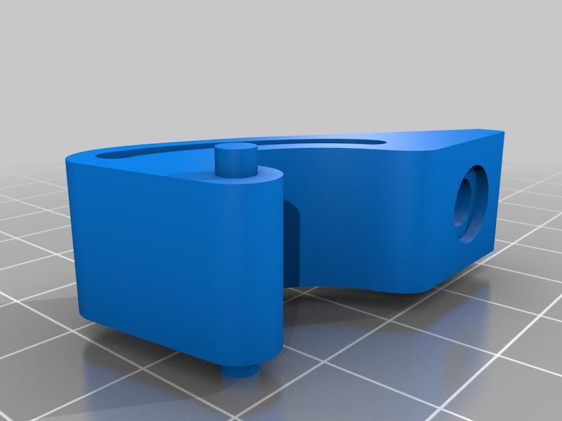 Hidden mount plastic hinge