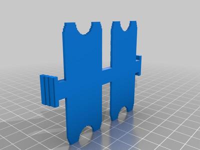 (3D Slash) HotWheelsDoubleConnectorV2