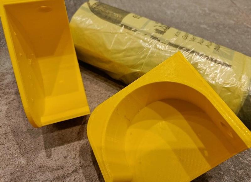 Müllbeutelrollenhalterung / Trashbag holder