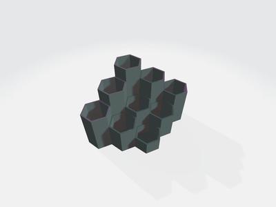 Hexagonal Desk Organizer