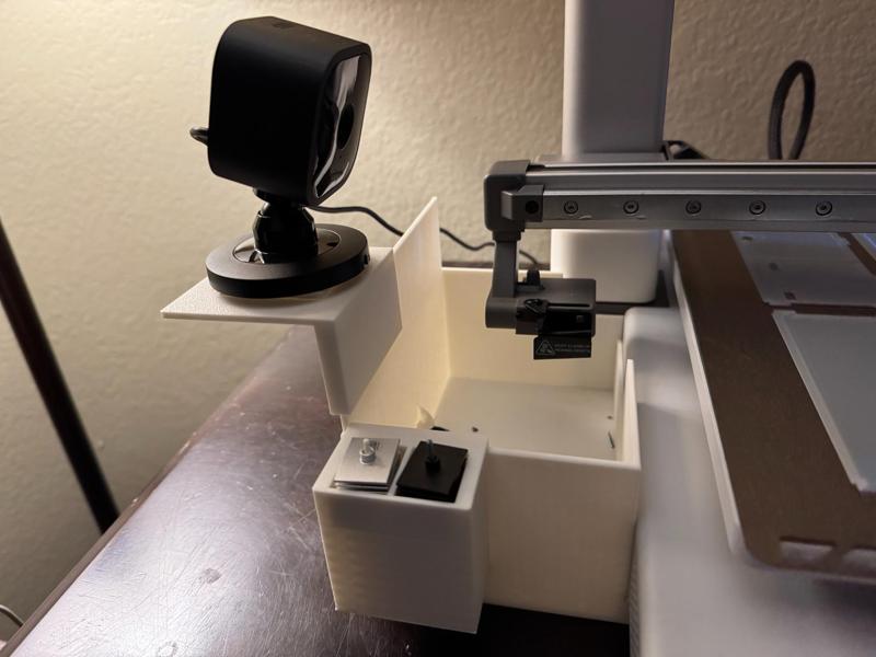 A1 Poop Bucket with Camera Shelf and Nozzle Holder