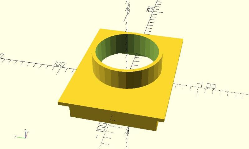 Cooker hood Ø100 duct adapter