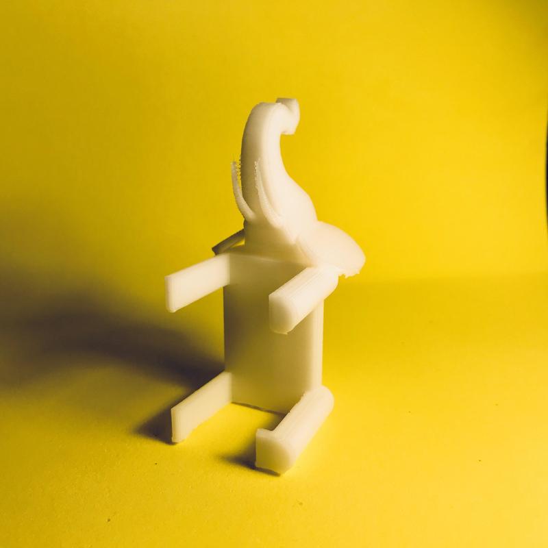 elephant head set holder