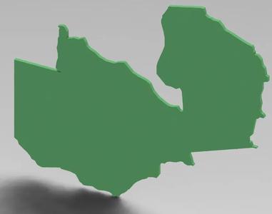 Map of Zambia   