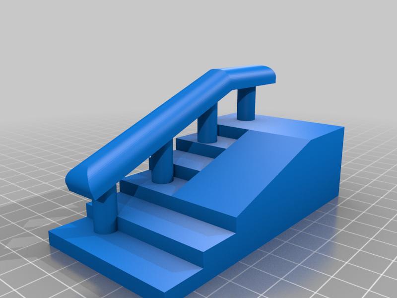 Tech Deck Steps With Rail and Ramp