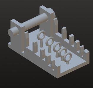 Soldering stand with tin holder for onehanded work