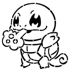 Squirtle stencil 2