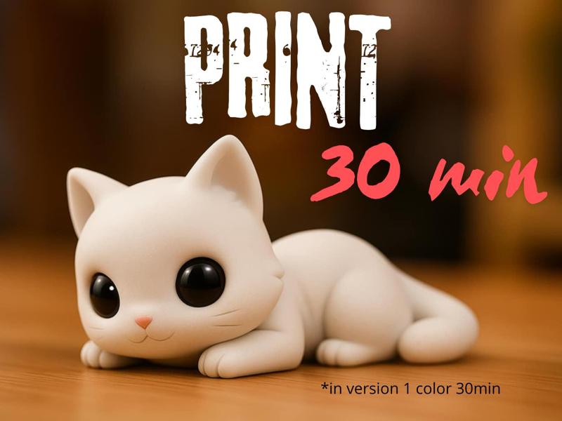 Little Cute Cat - print 30min
