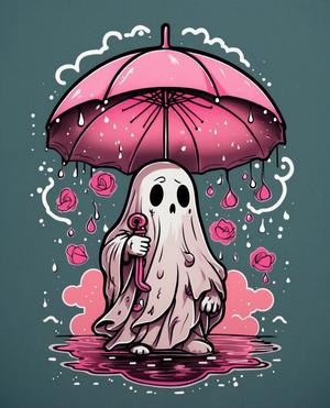 Cute Pink Ghost