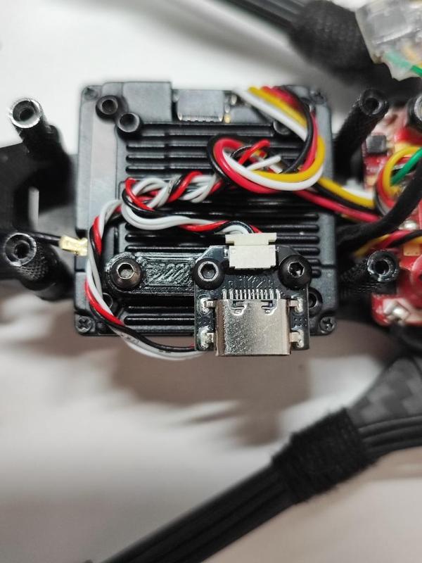 Walksnail USB conector mount for Avatar HD VTX V2 