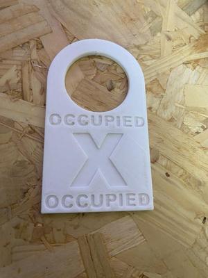 Occupied Door Handle Hanger 