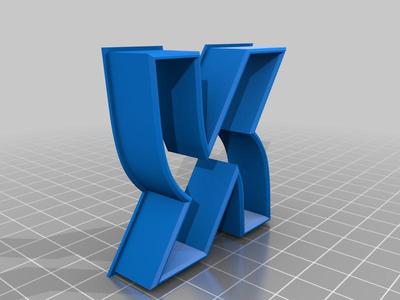 Letter cookie cutters in Hebrew