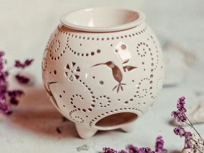 Candle warmer for essential oils and incense