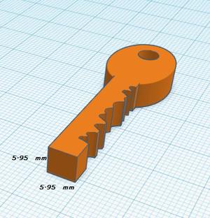 Square Key 6x6mm for Electricity Cabinet / Electric Box 