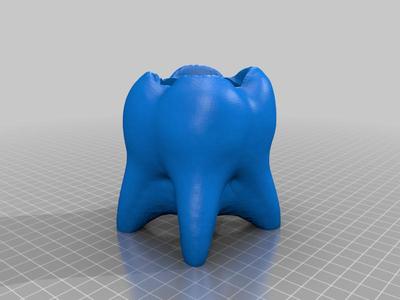 Tooth pencil holder