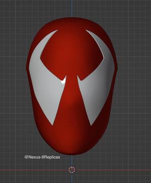 Scarlet Spider Face Shell Across the Spider-verse