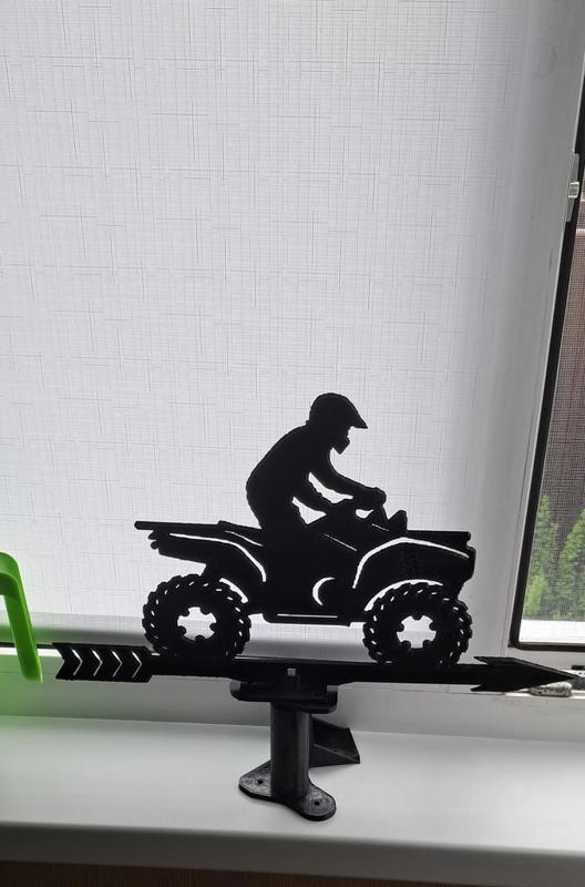 Vane for ATV riders